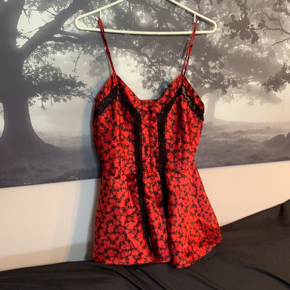 Vintage ♥️Victoria Secret red heart babydoll M - Picture 2 of 9